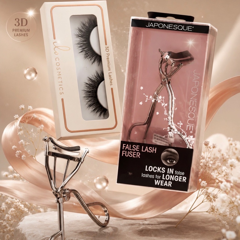 Ilo Cosmetics 3D Premium Lashes and Japonesque False Lash Fuser - Silver